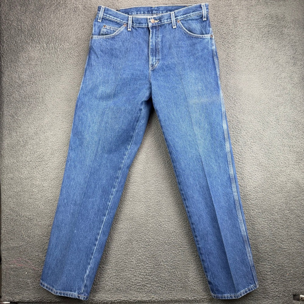 Dickies 1993SNB Relaxed Fit Carpenter Jeans Mens 34x34 Blue Denim Workwear